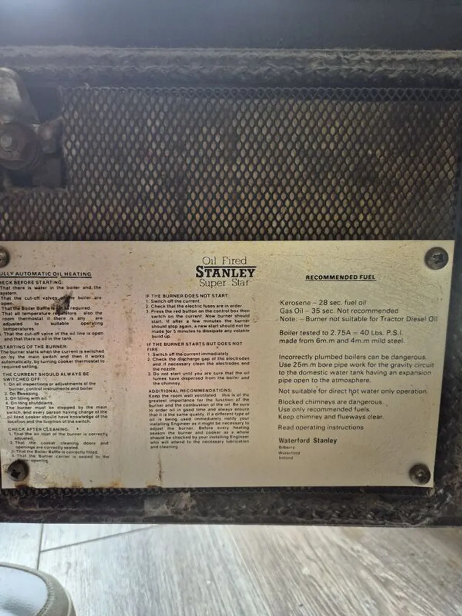 Oil Fired Stanley Super Star - Image 4
