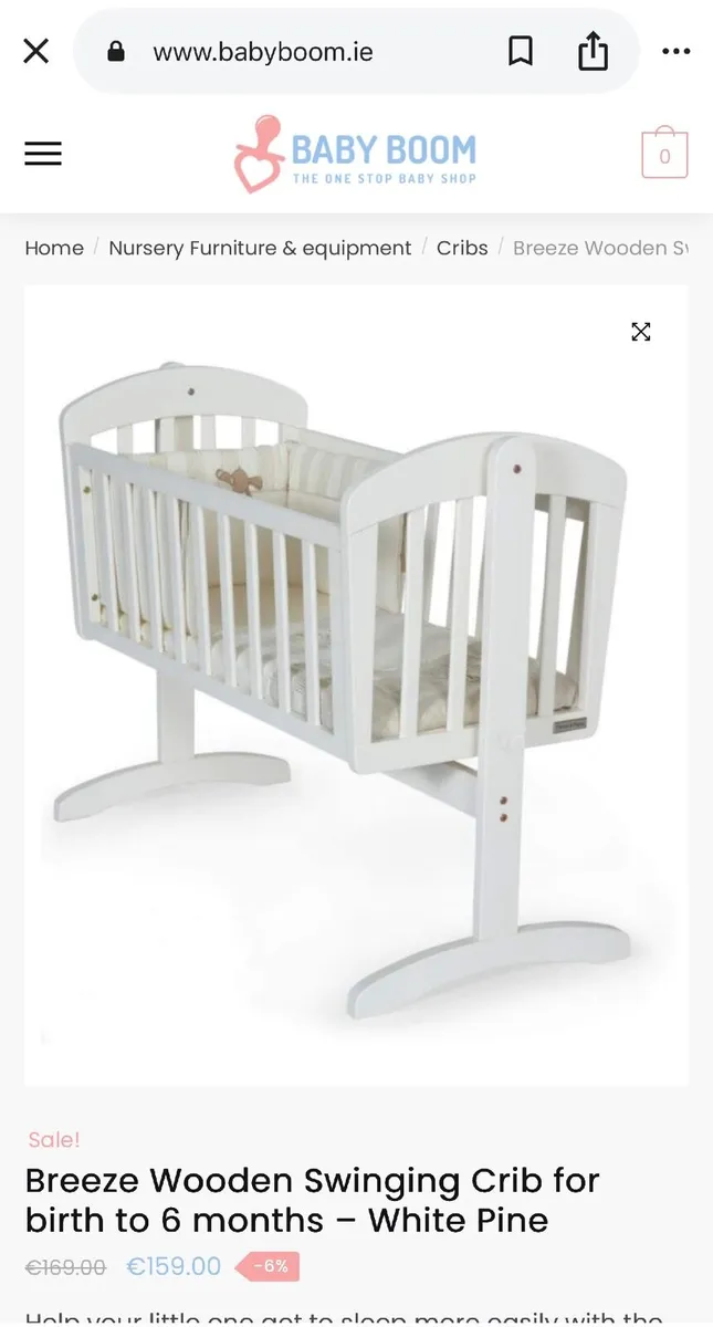 Mamas and Papas Breeze Crib - Image 1