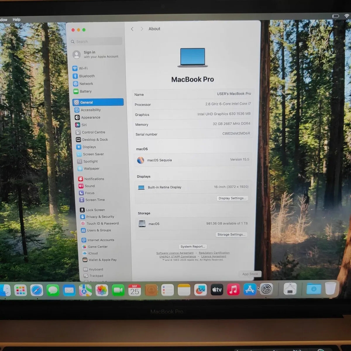 Macbook Pro 2019 16" / Intel i7 / Radeon Pro / - Image 2