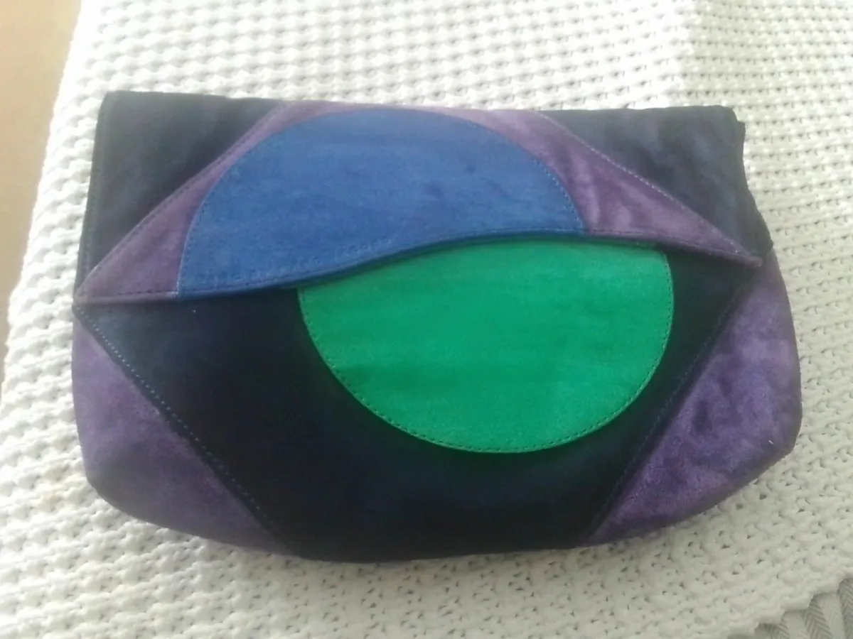 MARC JACOBS VINTAGE MULTI SUEDE LEATHER CLUTCH - Image 1