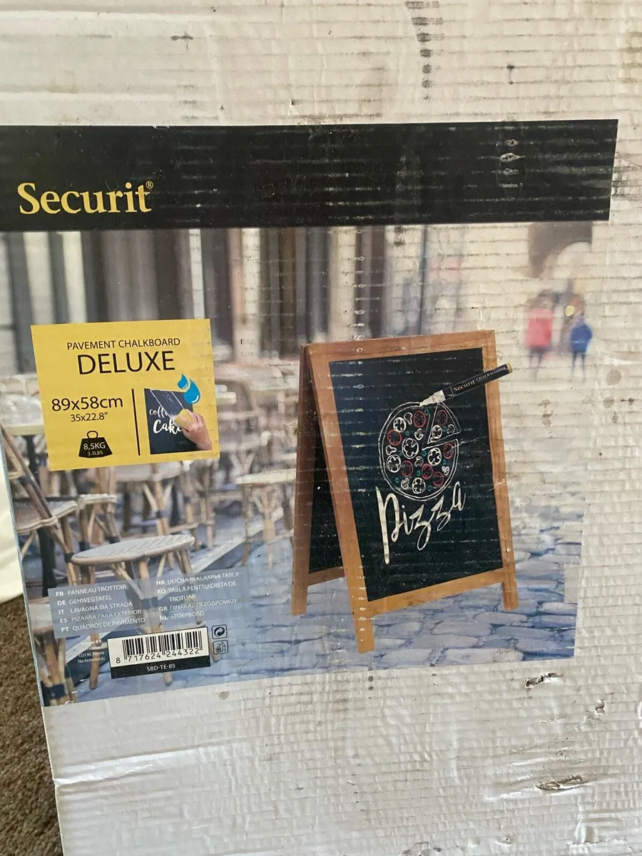 Double sided pavement chalk board - Image 1