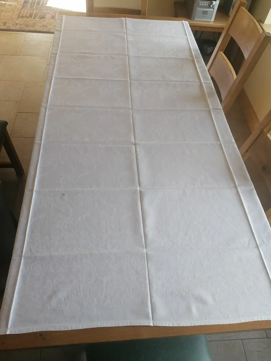 Linen Damask Tablecloths - Image 1