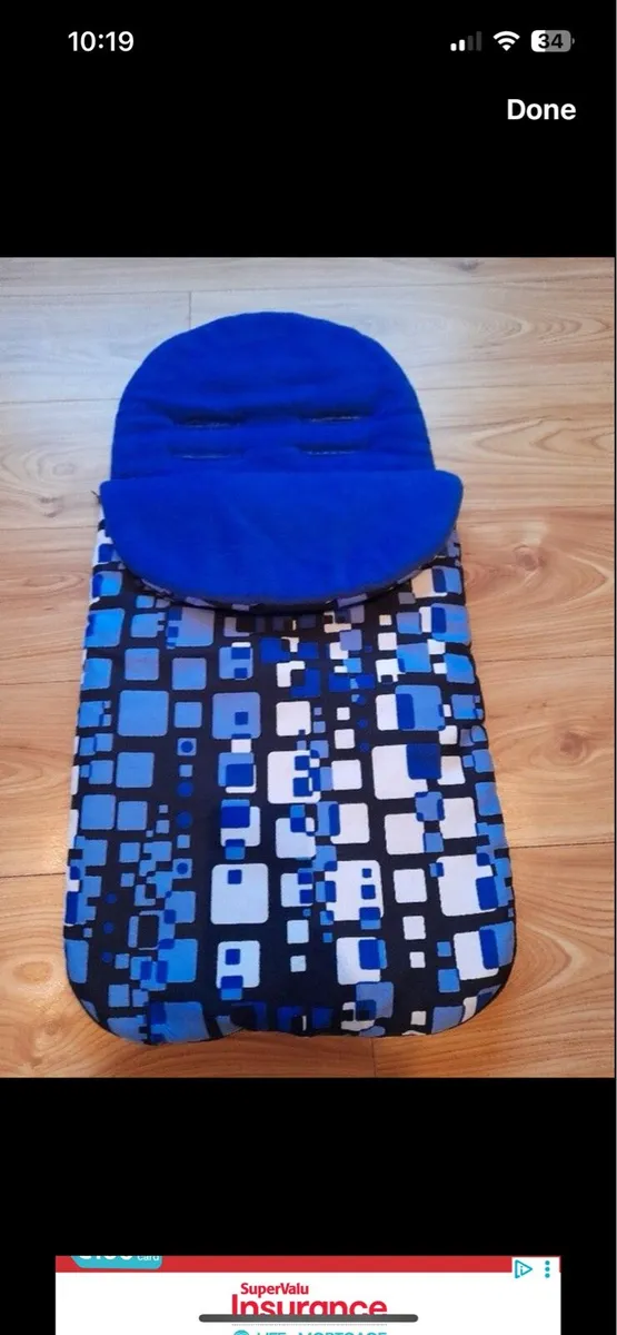Blue buggy footmuff cosytoes
