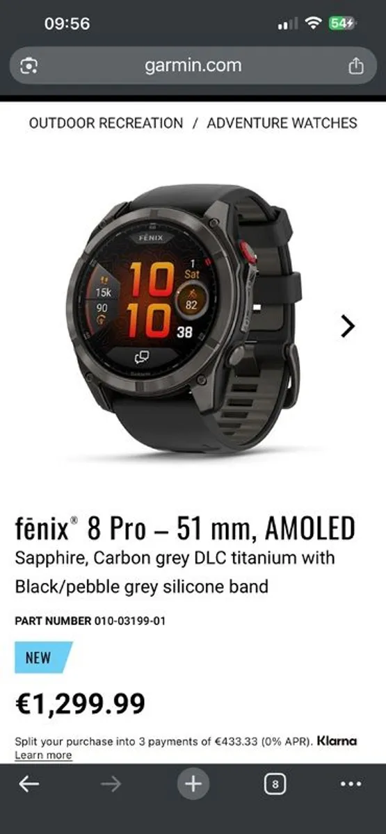 Garmin Fenix 8 PRO - 51mm Sapphire / Titanium