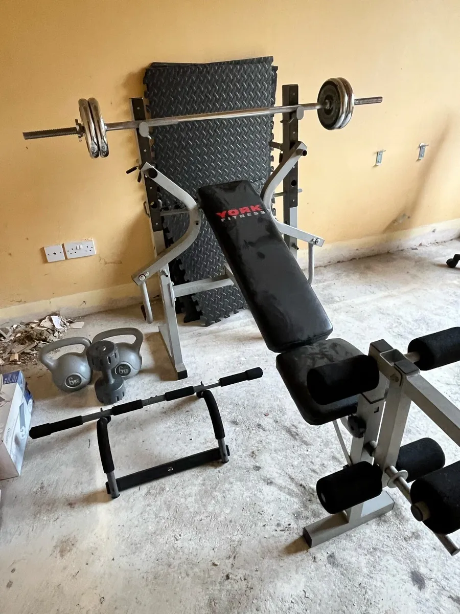 Weight bench and weights - Image 1