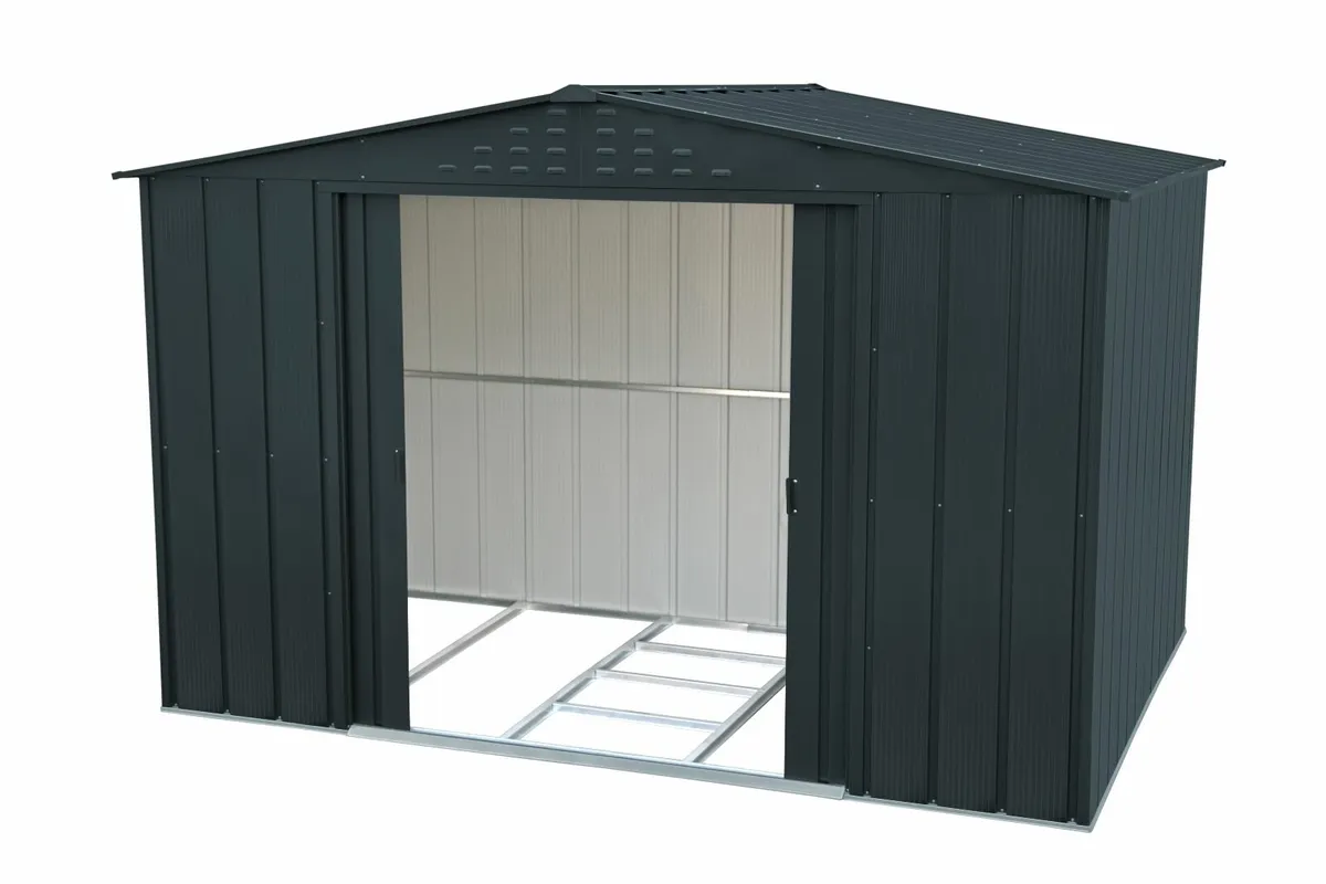 TOP Steel Garden Sheds Plus Free Steel Floor Kit - Image 1
