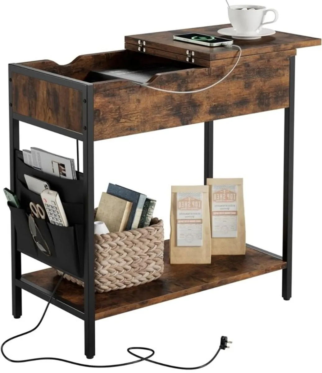 Charging Station End Table / Side Table (BRAND NEW) - Image 1