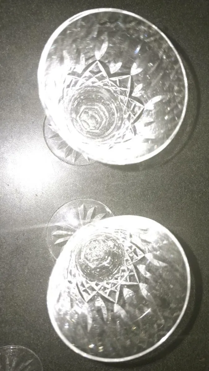 Pair of Waterford crystal wine glasses - Image 2
