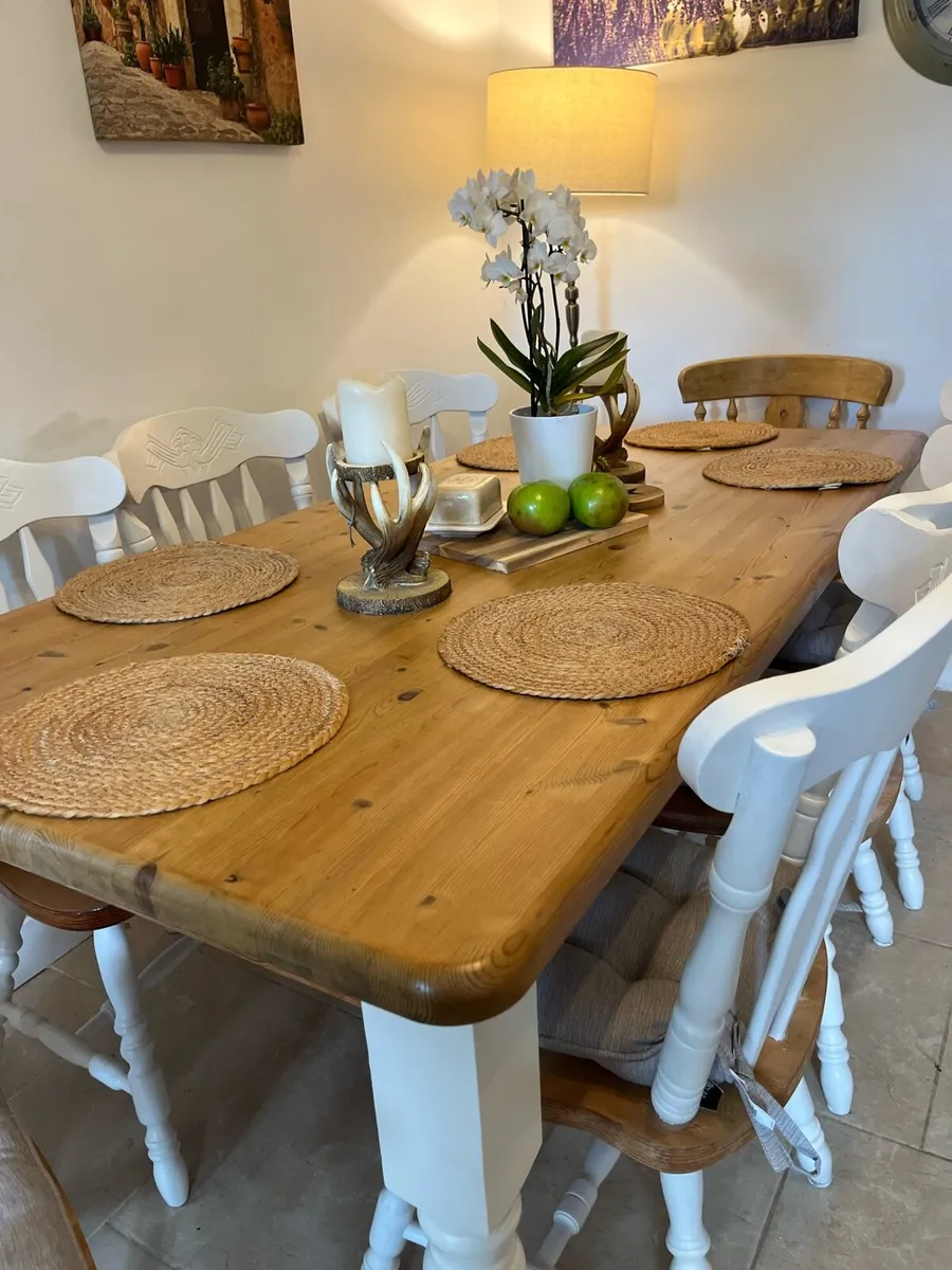 Large Table and  8 chairs set - Image 3