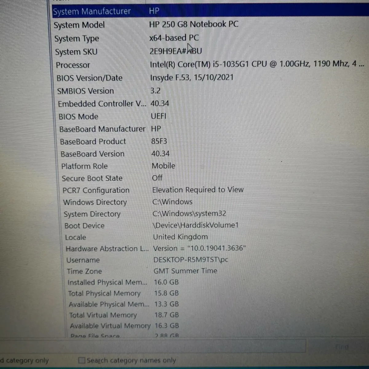 New HP G8 256gb ssd, 16gb ram, Intel I5 - Image 1