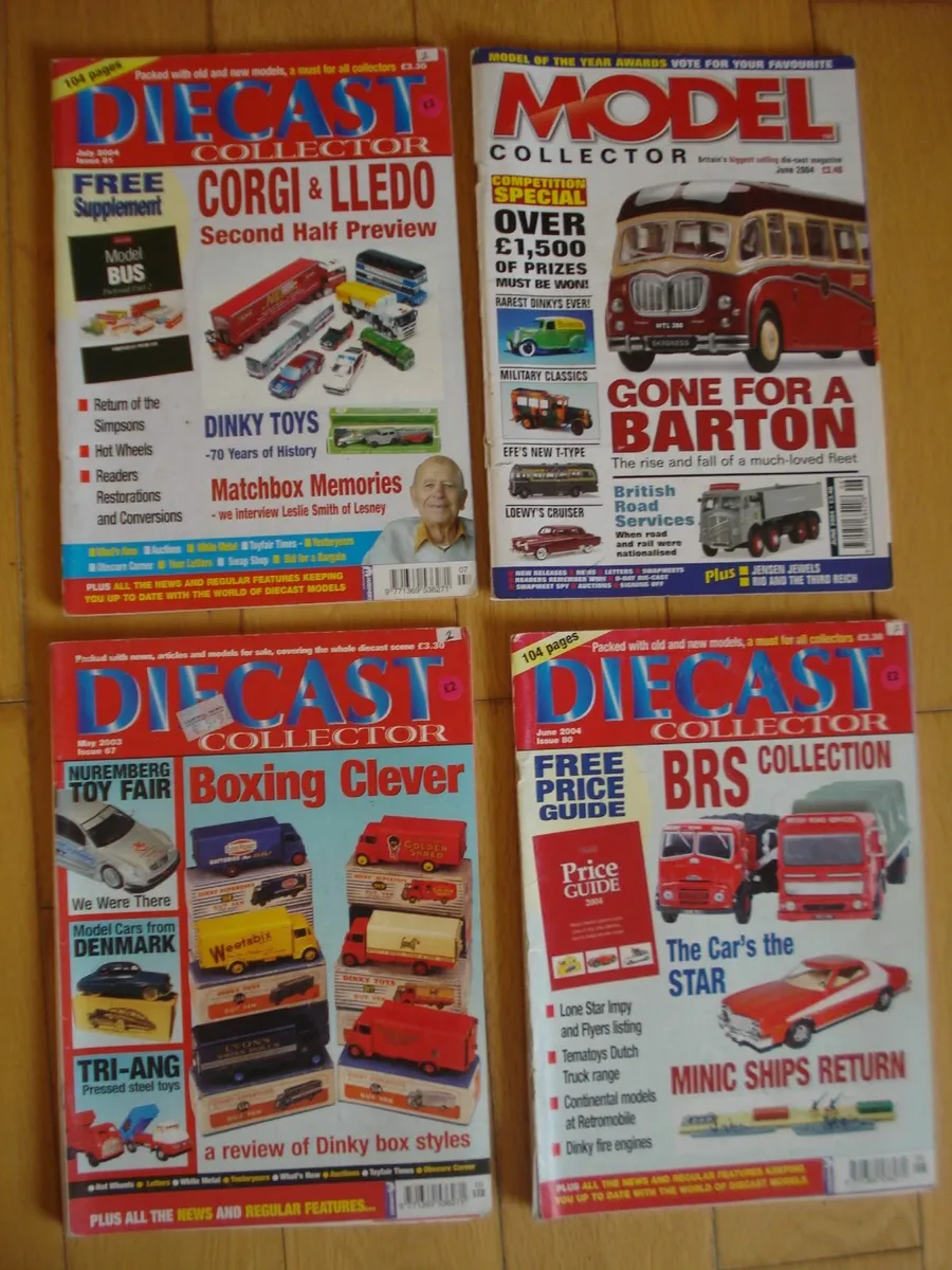 DIECAST METAL MODEL CAR MAGAZINES.