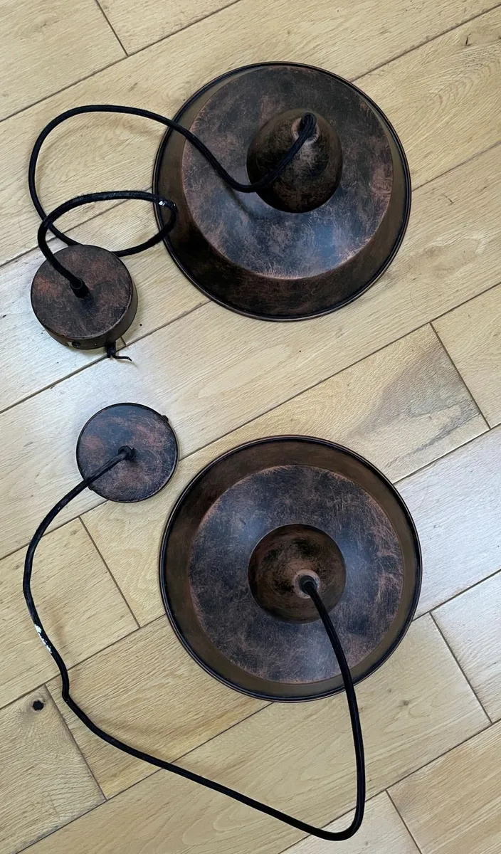Industrial pendant lights - set of two - Image 3