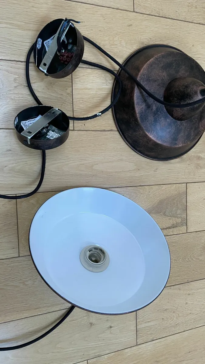 Industrial pendant lights - set of two - Image 4