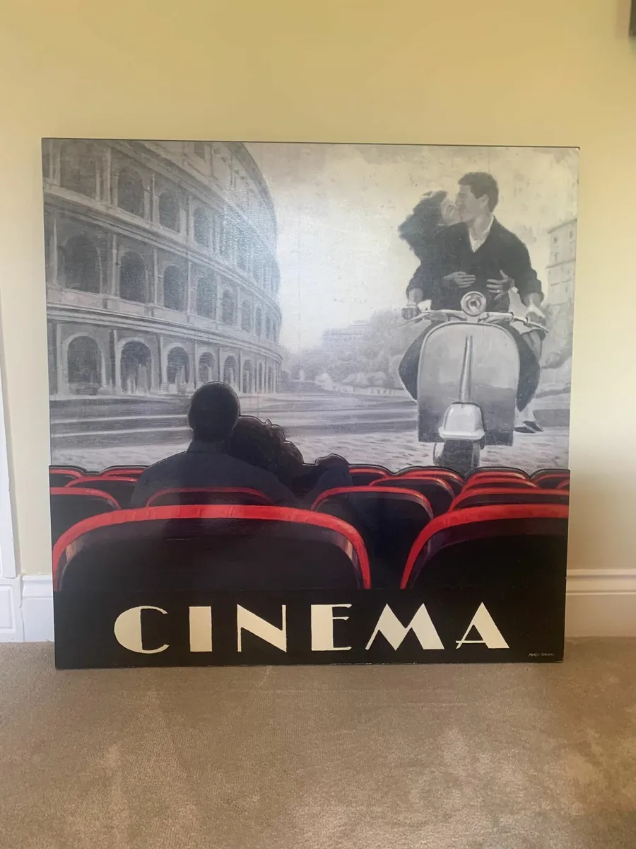 CINEMA Wall Art – 3D Wood Frame & Relief