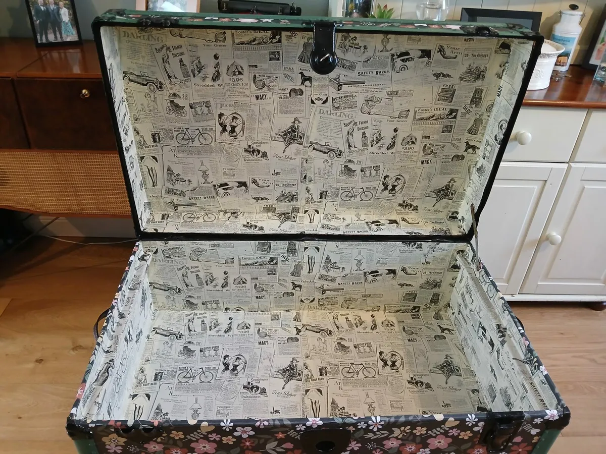 Vintage steamer truck/chest - Image 3