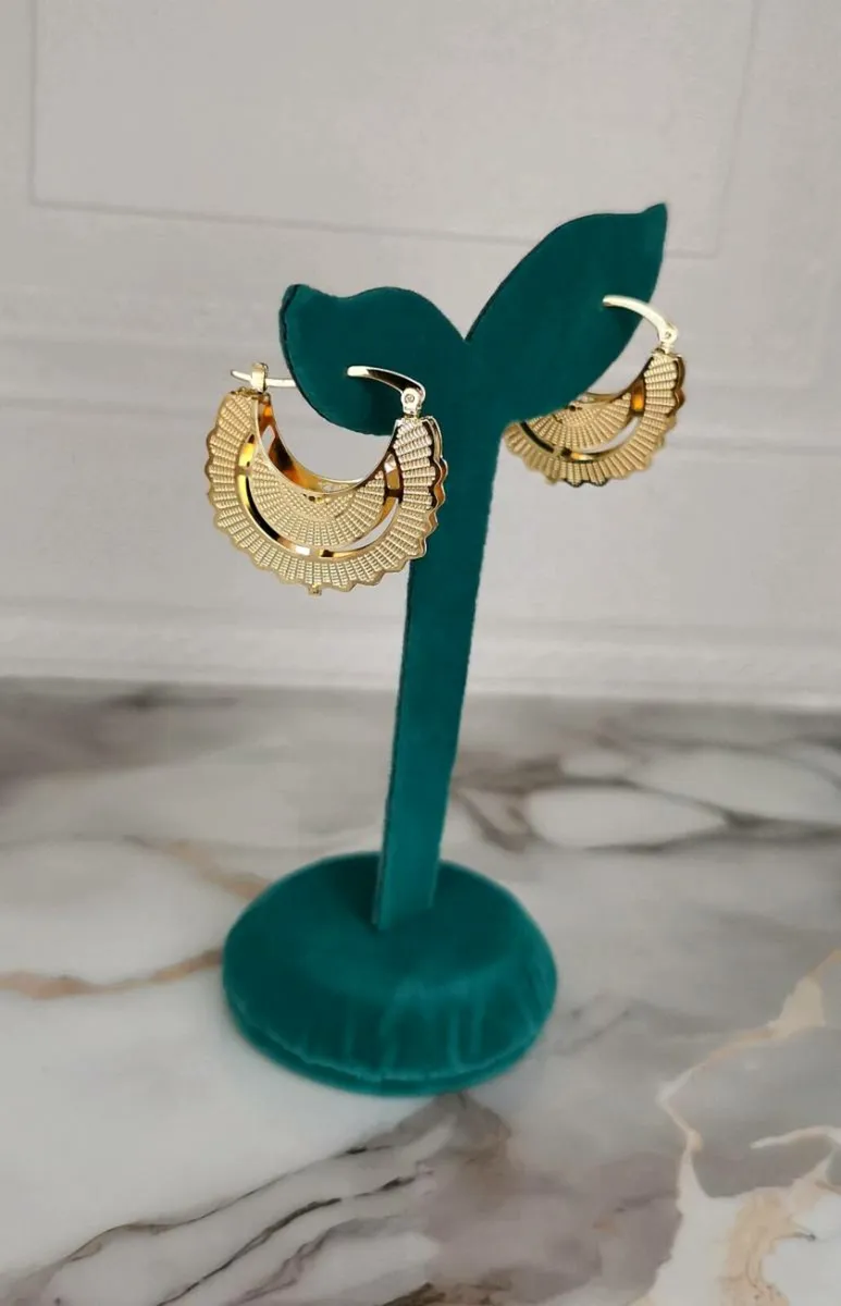 Gold plated earrings - Image 3