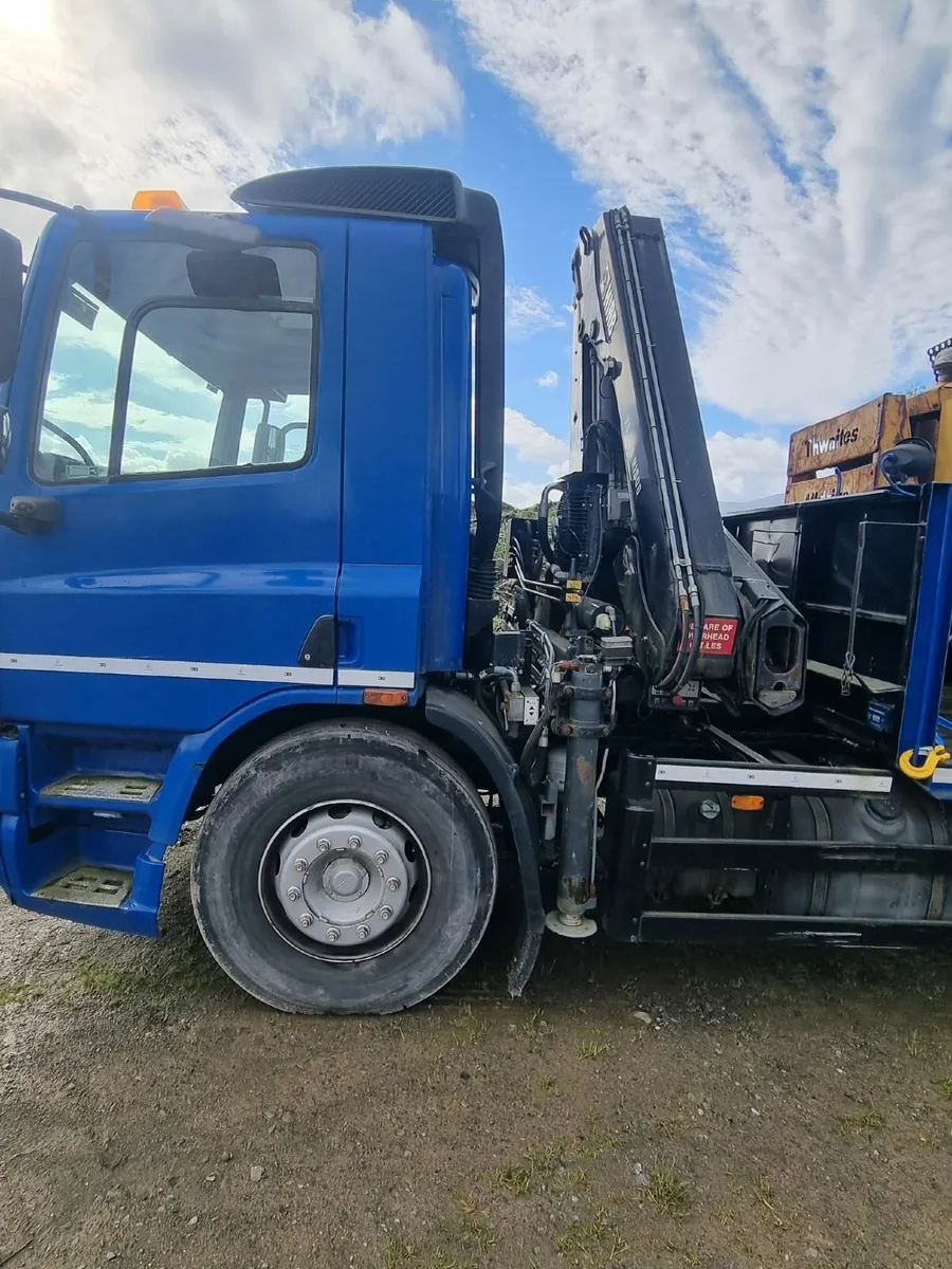 DAF CF 2014 Beavertail cheese wedge, Hiab crane - Image 4