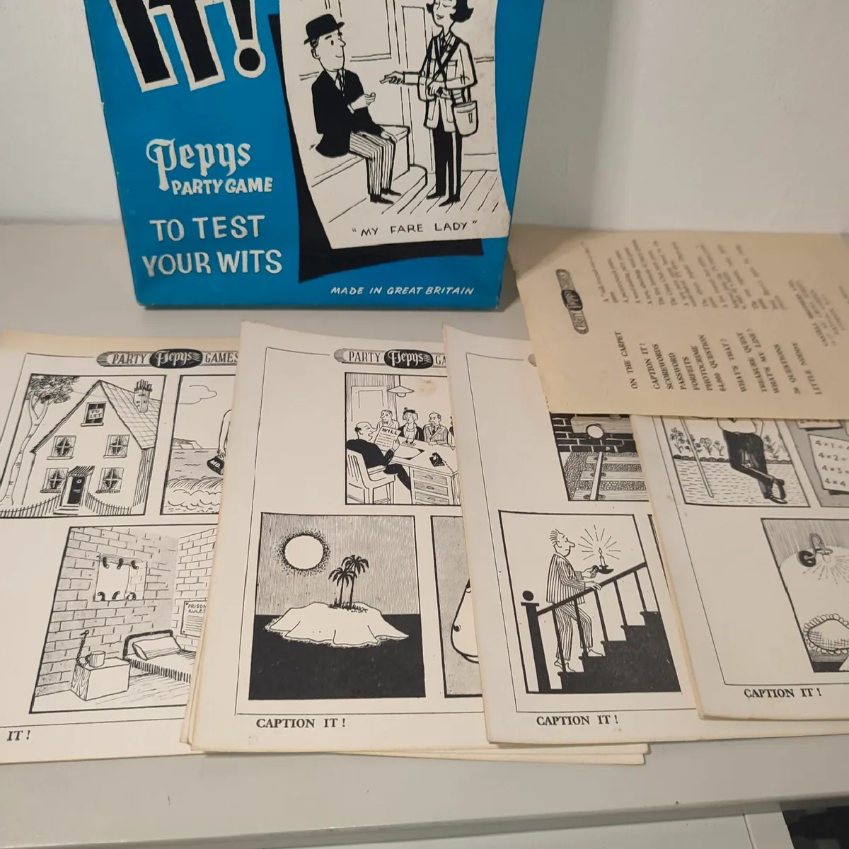 Vintage Caption It Pepys Party Game 1950s/60s. Com - Image 2