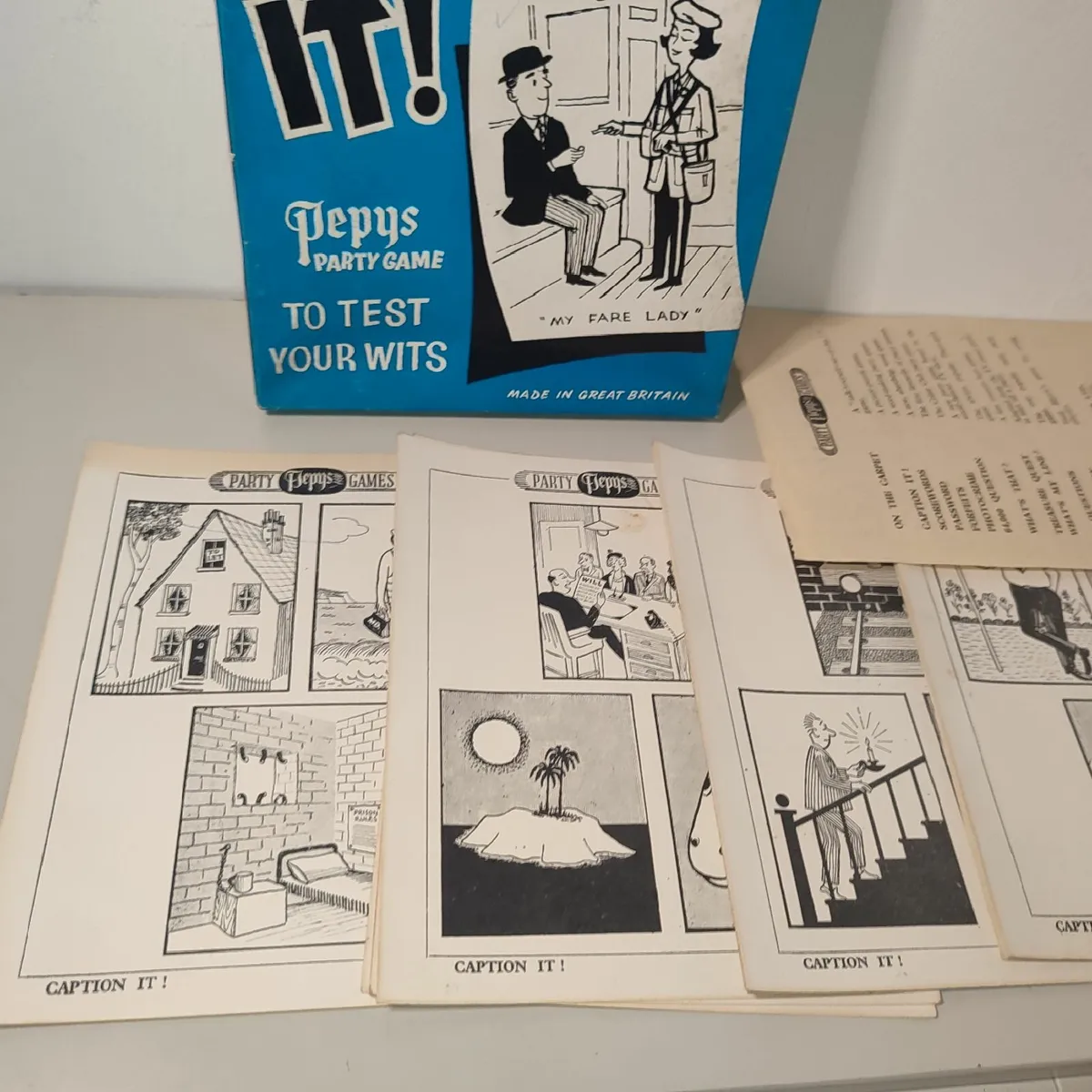 Vintage Caption It Pepys Party Game 1950s/60s. Com - Image 4