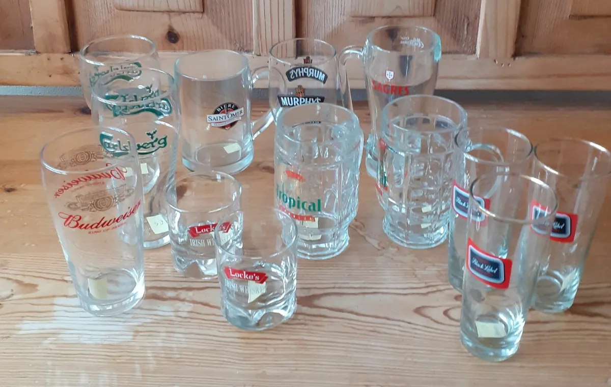 Collection vintage drinking glasses - Image 1