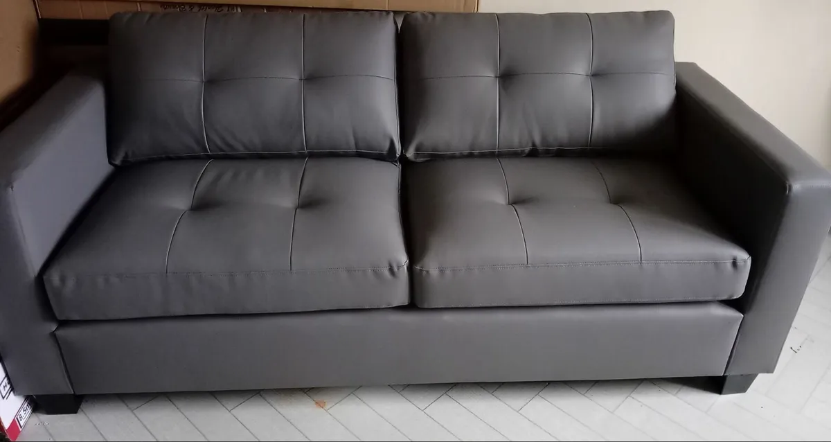 New Grey 3 Seater Sofa - Image 2