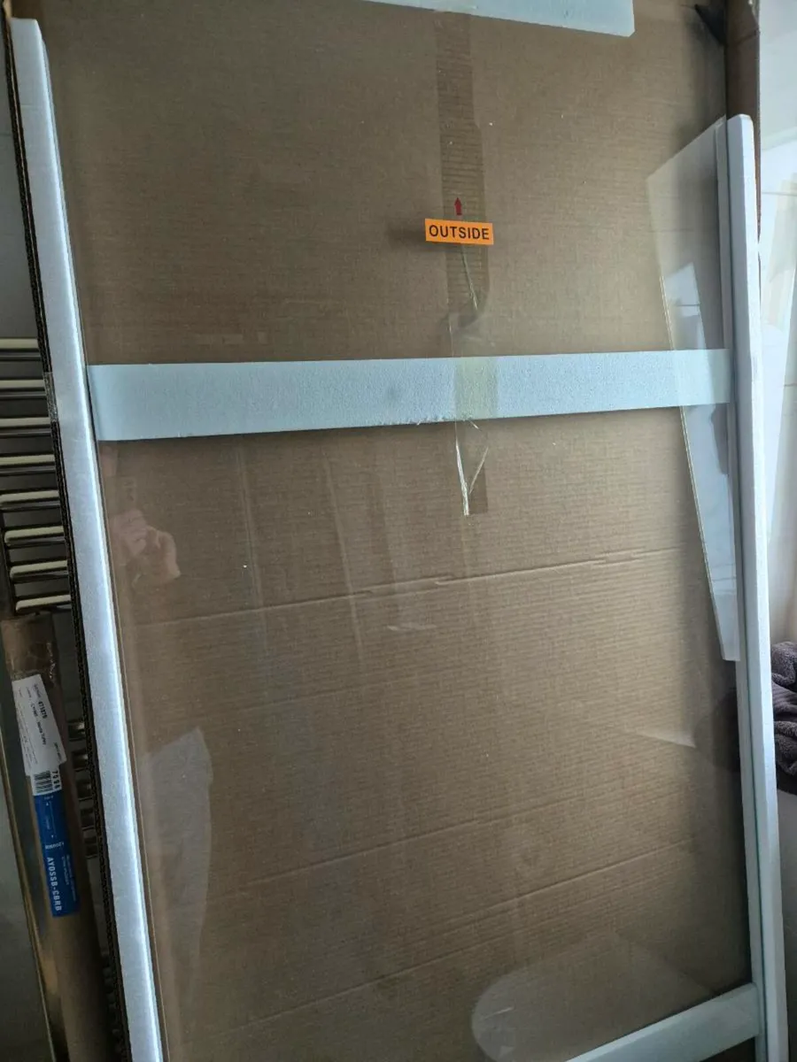 Shower Door Brushed Brass - Image 3