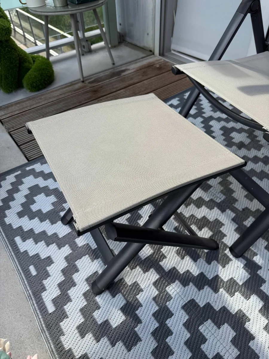 2 Reclinable Outdoor Chair + 2 Benches - Image 3