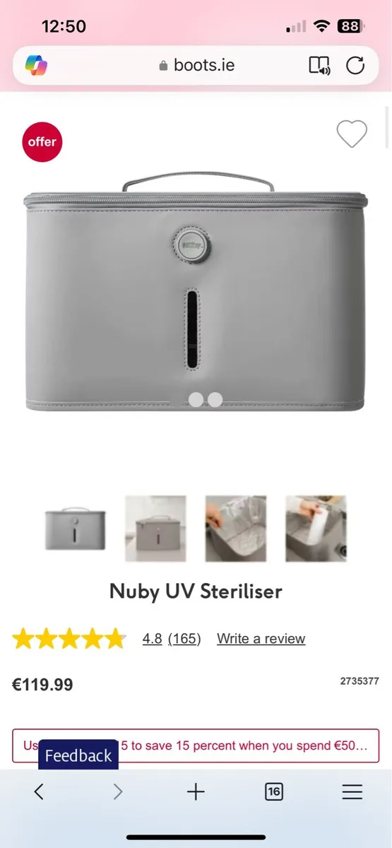 Nuby UV Steriliser - Image 3