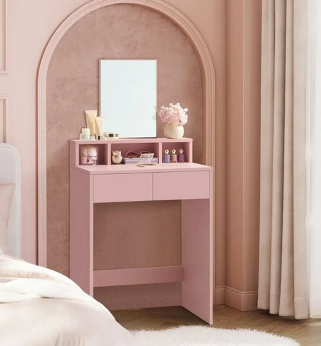 Dressing table with mirror - Image 4