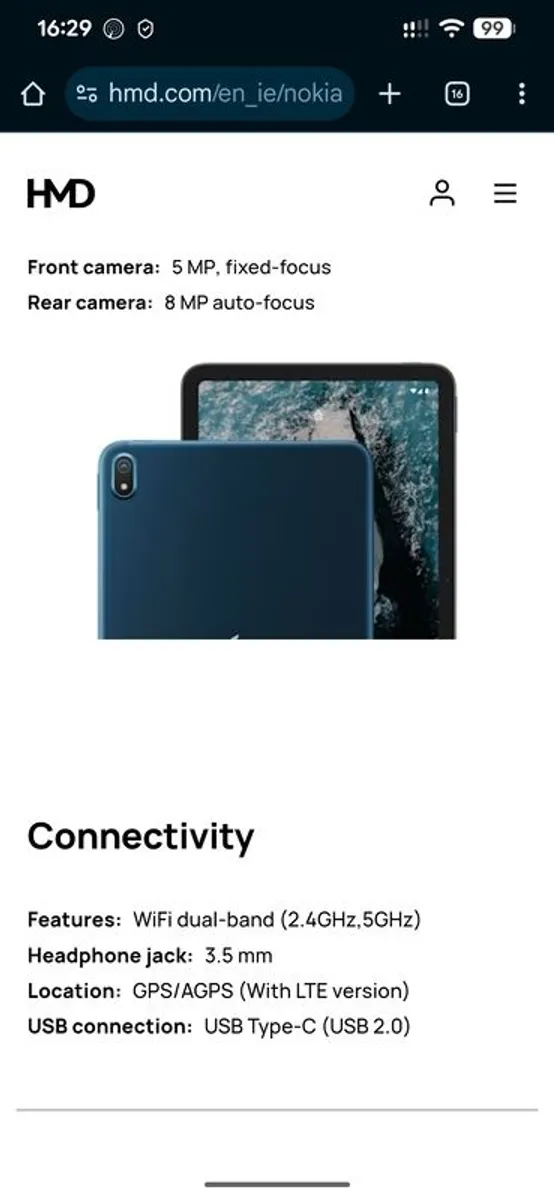 Nokia T20 tablet with sim and WiFi option - Image 3