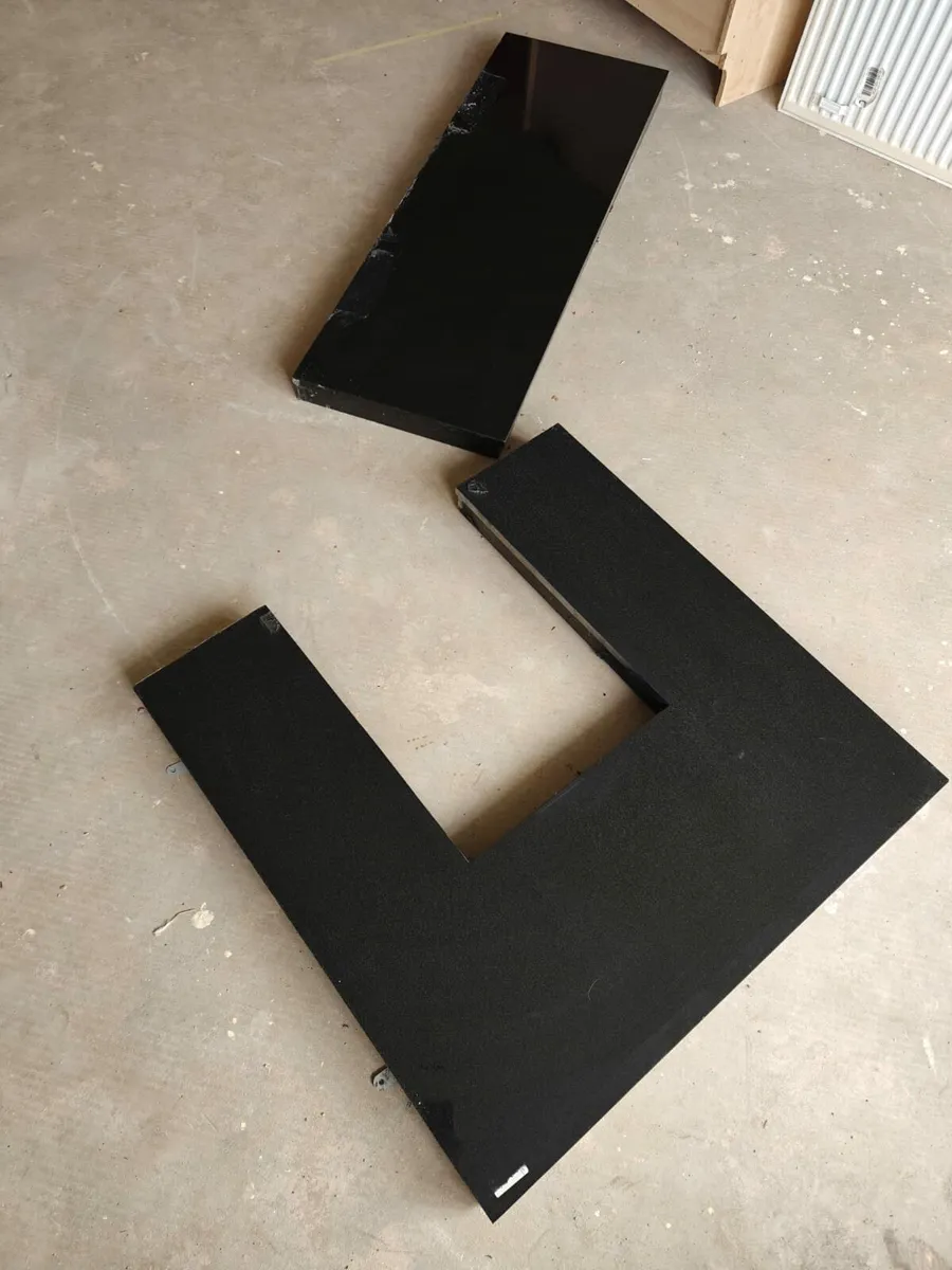 Fireplace granite surround and hearth