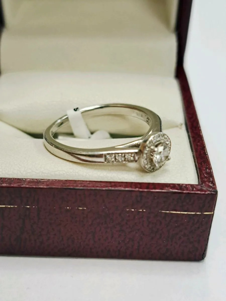 14K White Gold Diamond Ring 14CT - Image 3