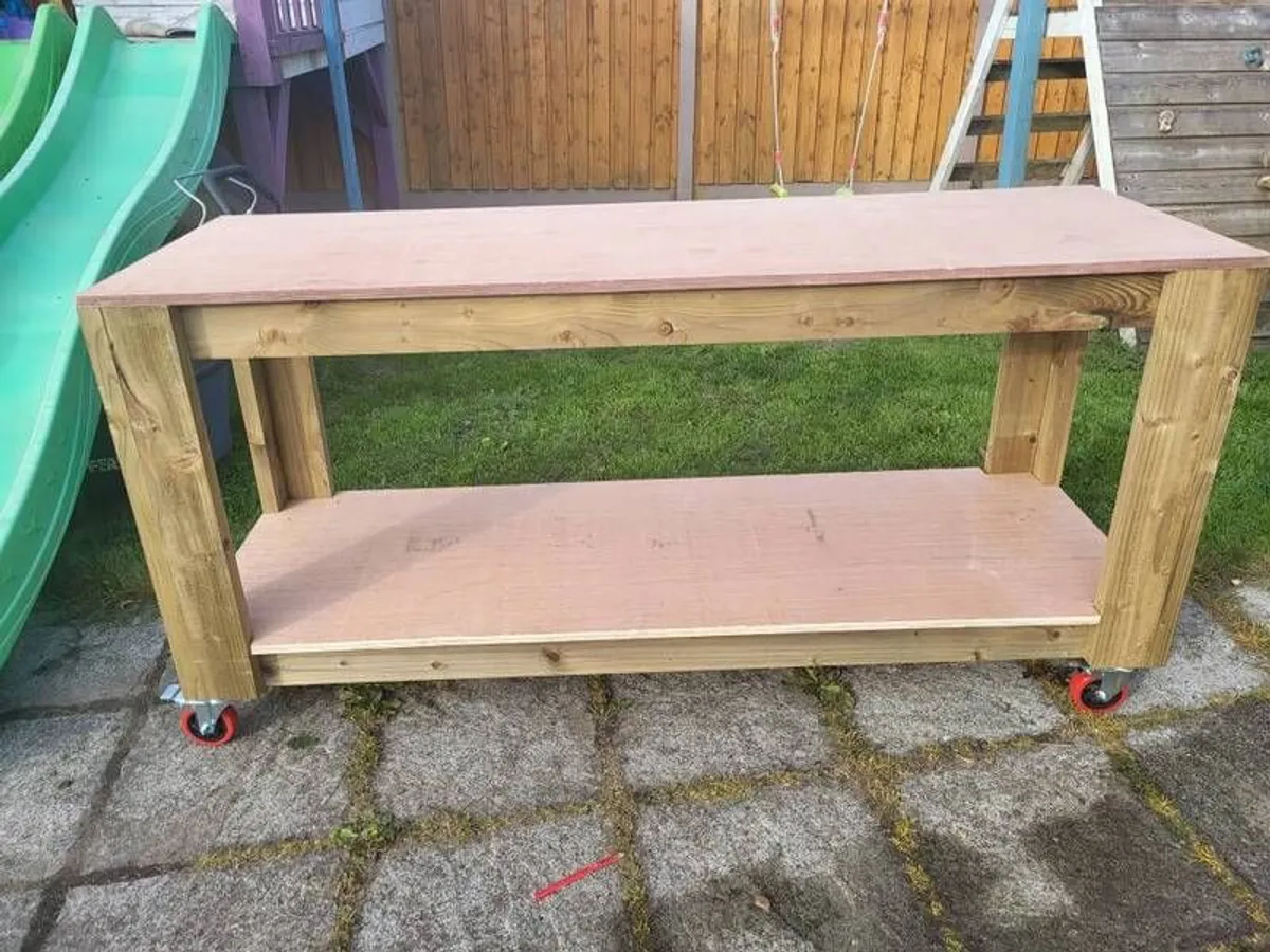 Heavy Duty Workbench on Wheels - Solid and Ready to Use - Image 4
