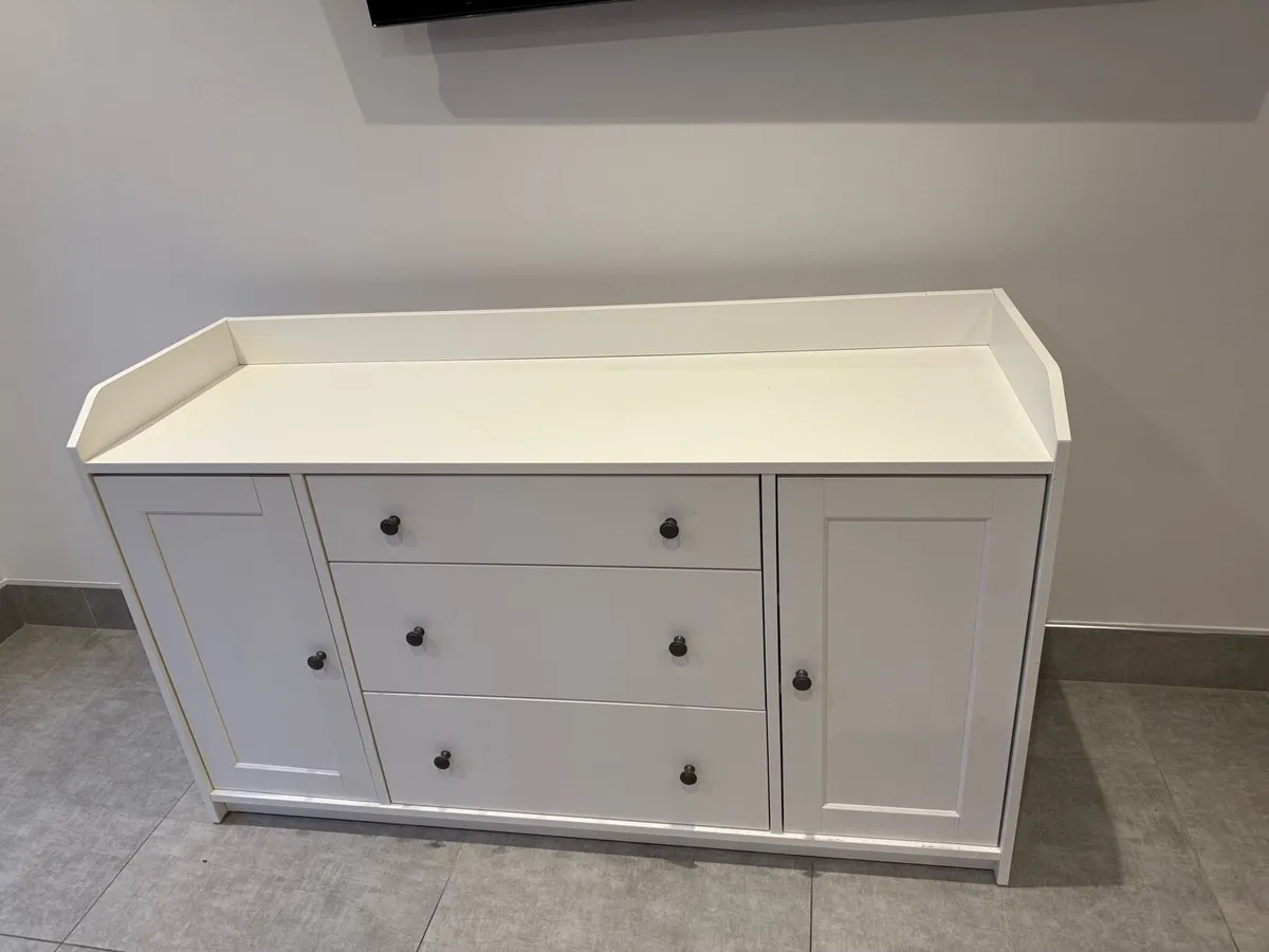 White sideboard