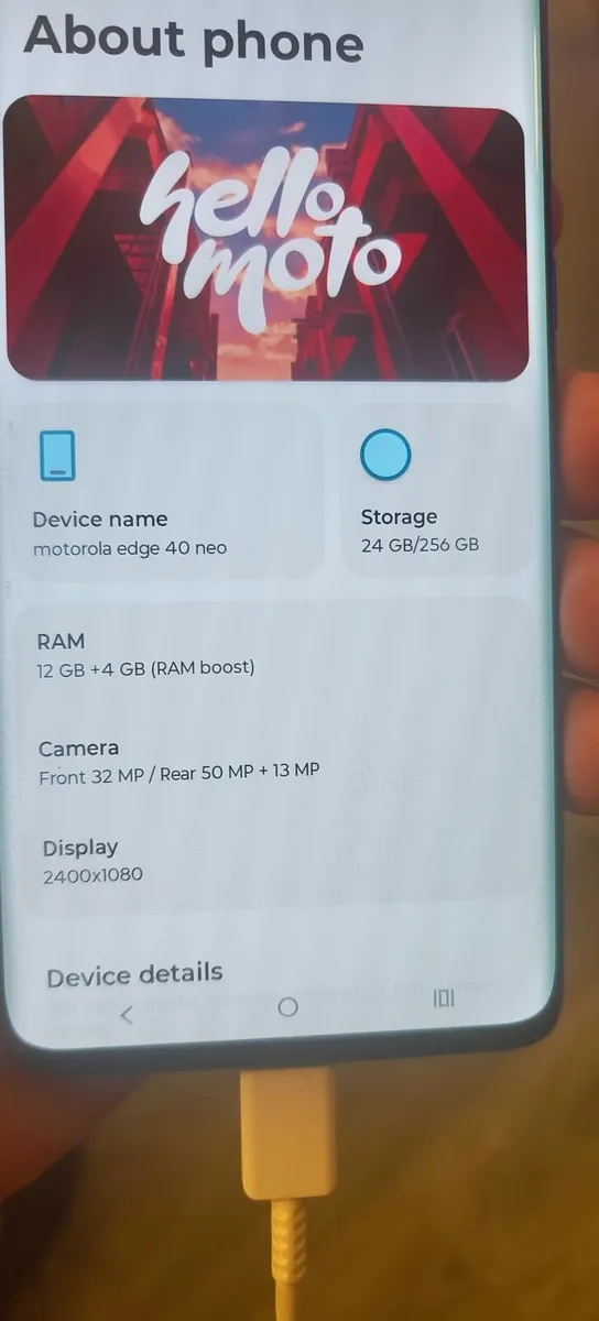 Motorola Moto 256 GB Ram 12 +4GB Dual Sim Unlocked - Image 3