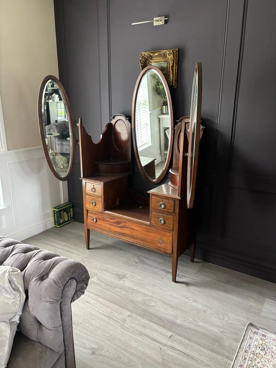 Dresser with mirrors antique - Image 3