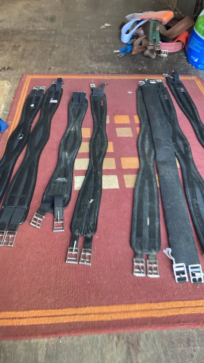 Job lot synthetic girths - Image 1