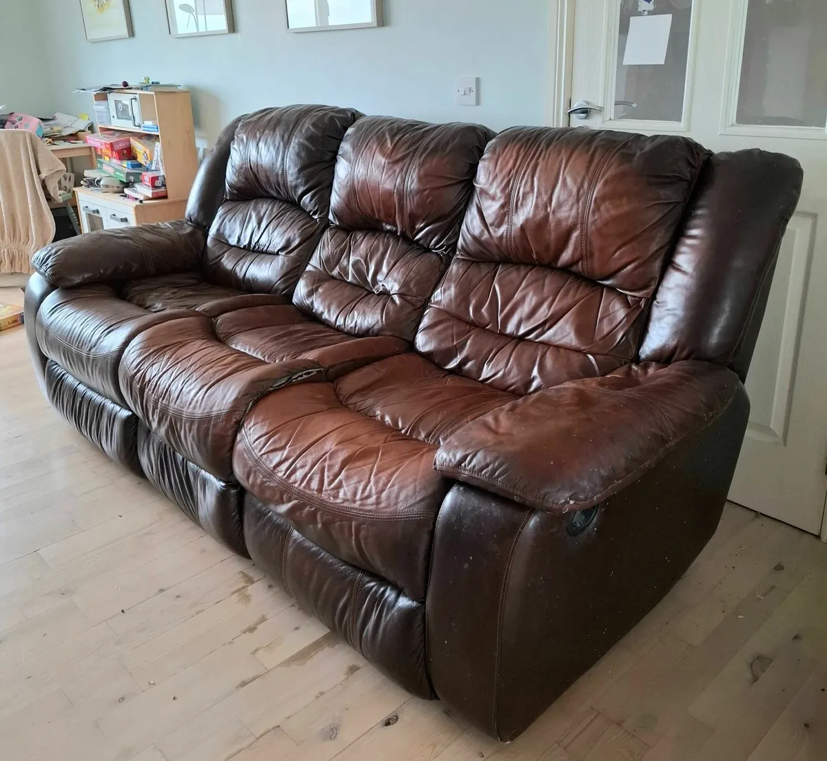 Leather Couch - Image 1