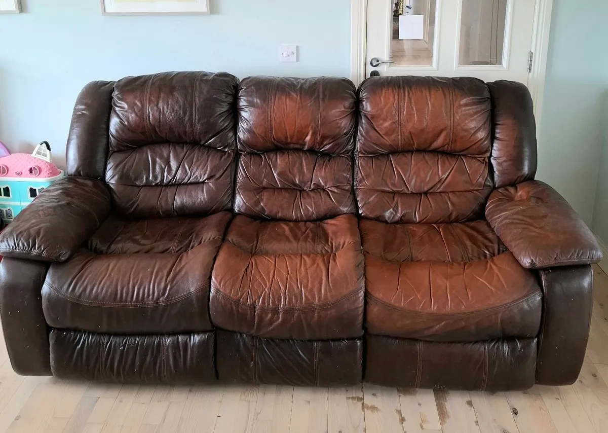 Leather Couch - Image 2