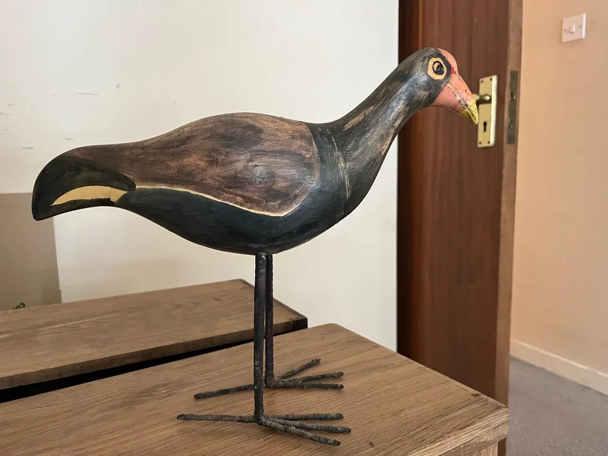 Hand carved bird ornament - Image 3