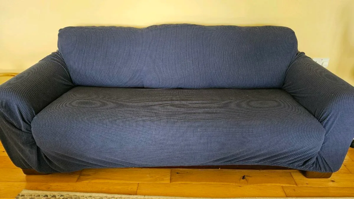 2x navy sofa/couch covers - Image 2