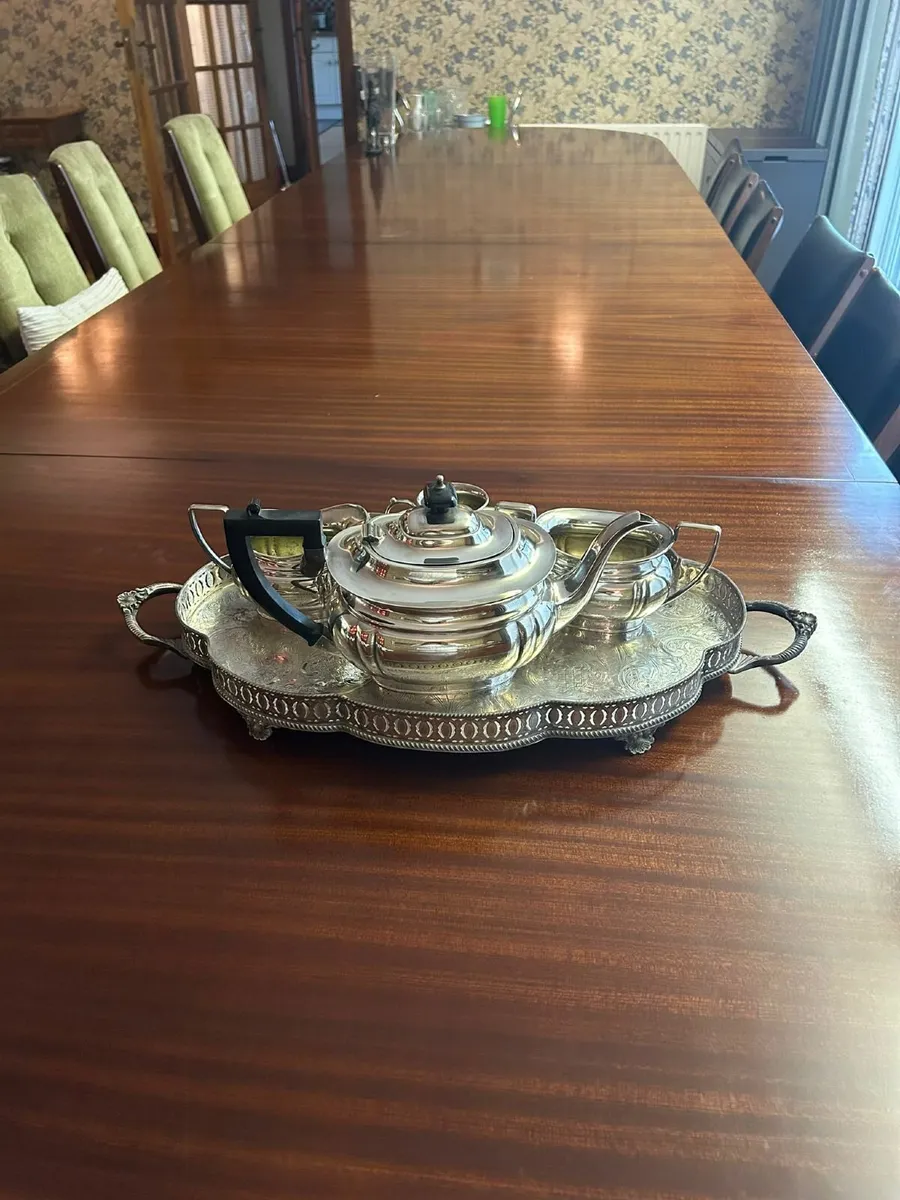 Vintage tea set ashberry silver plated - Image 1