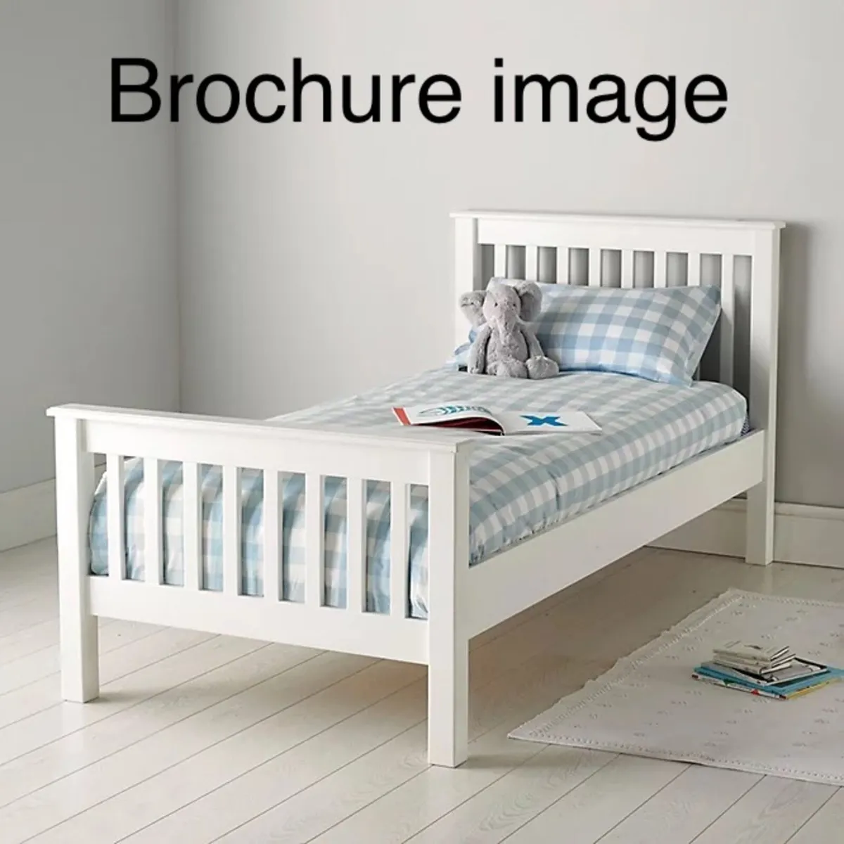 Single bed frame white - Image 1