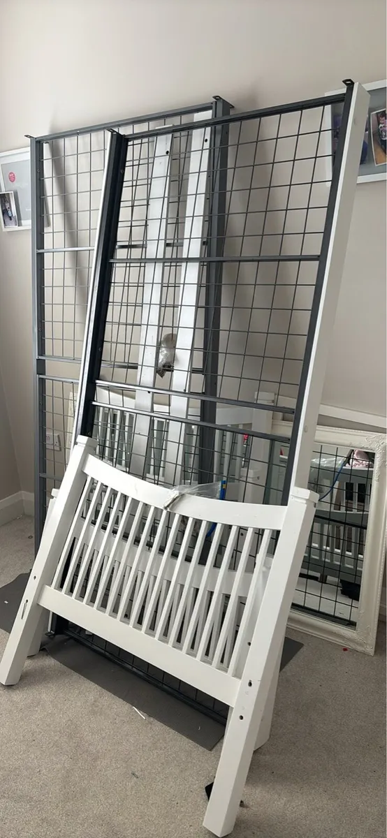 Single bed frame white - Image 2