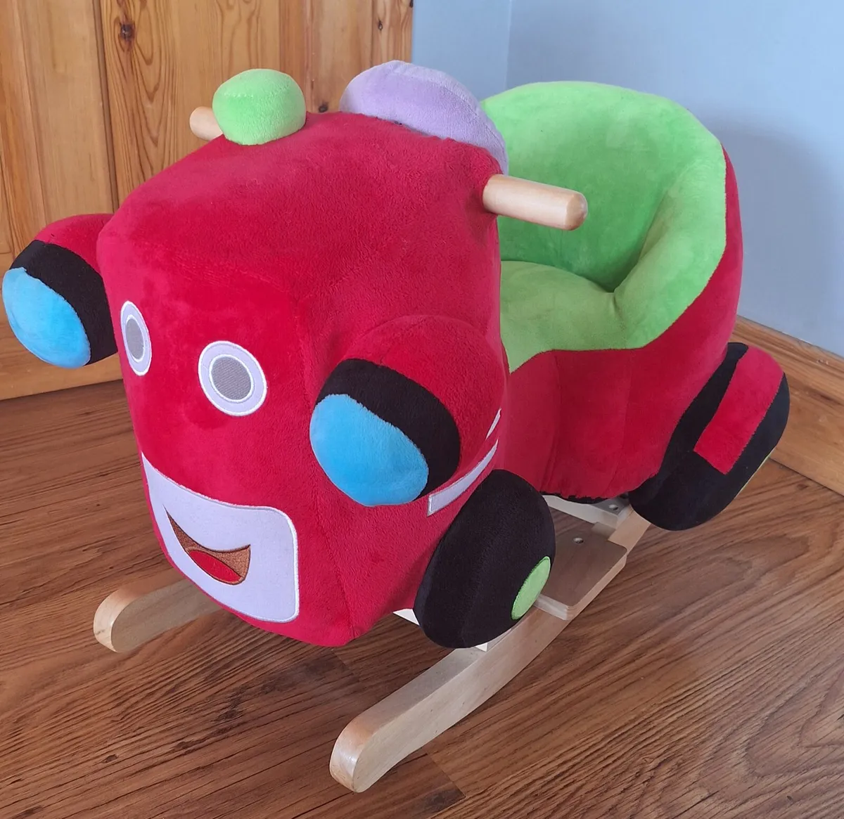 Plush rocking horse & tractor - Image 1