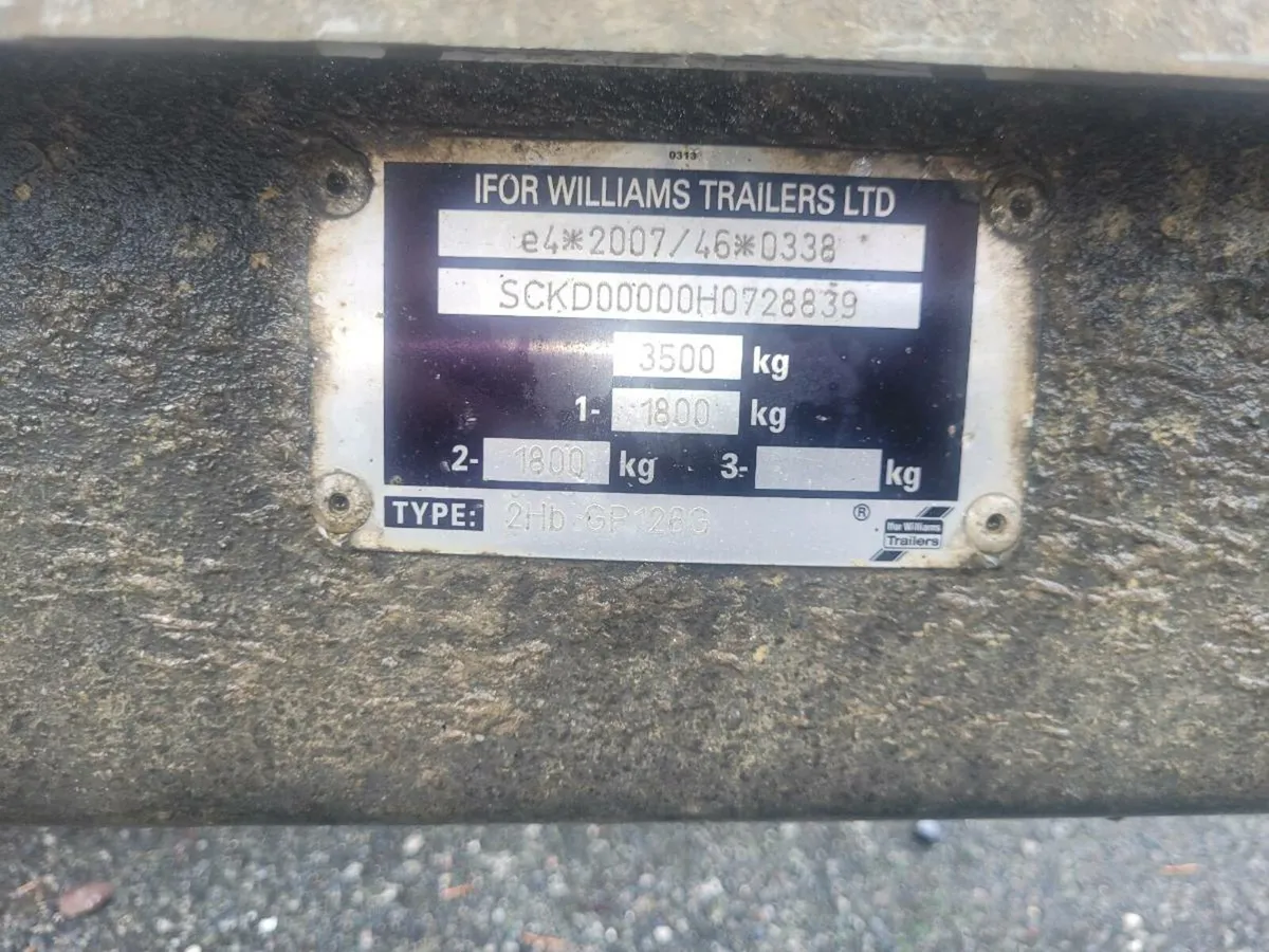 2018 ifor Williams plant trailer with high sides - Image 4