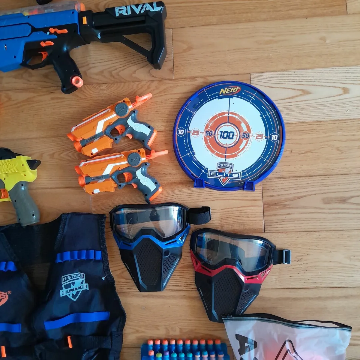 Nerf guns/ face guards/jackets - Image 2