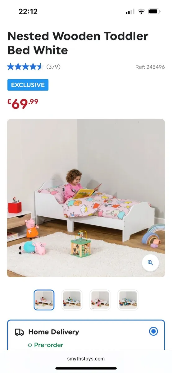 Toddlers Bed & Mattress - Image 2