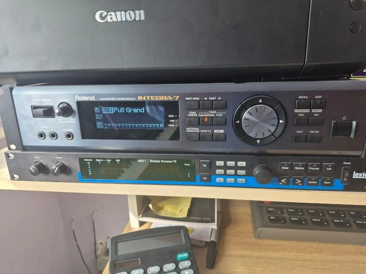 Roland Integra 7 with wifi dongle and ipad - Image 1