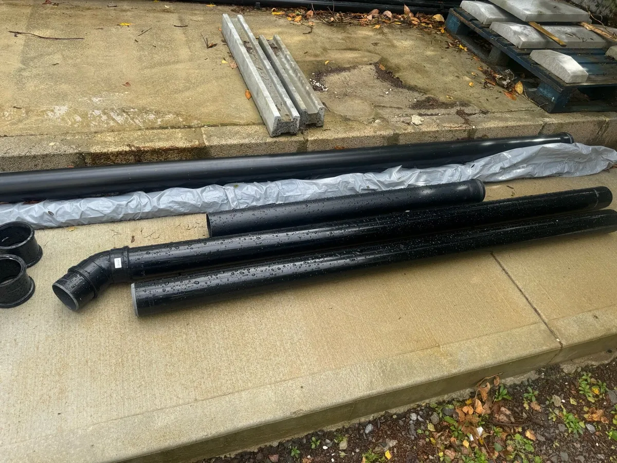 Black 4" Soil Pipes & Multiple Fittings - Image 2